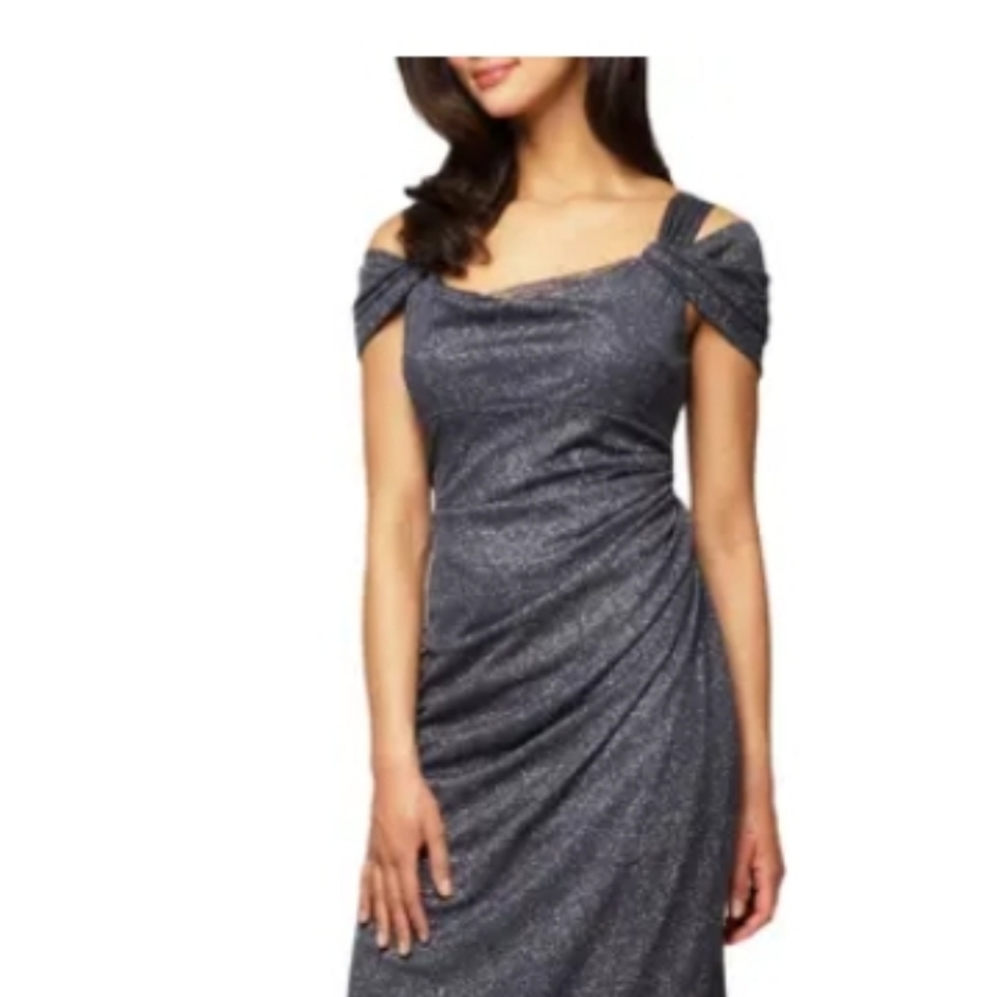 Alex Evenings Cold Shoulder Gown (F9)